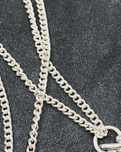Load image into Gallery viewer, Vintage Sterling Silver 835 Chain with 3 Small Silver Pendant. Germany