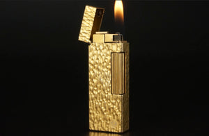 Dunhill Lighter Swiss Made (A/D) - 1986 - Gold plated Excellent working condition.(SKU-633)
