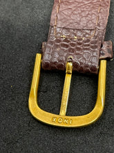 Load image into Gallery viewer, REGENT FORMATIC GENTLEMAN GOLD DATE WATCH + UNWORN LEATHER STRAP SERVICE NEW. (SKU-596)