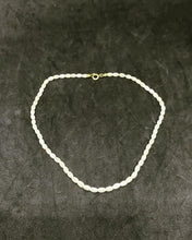 Load image into Gallery viewer, Vintage Elegant very tiny size Pearl like Necklace 15.5” long (SKU #410)