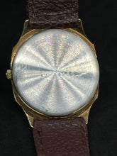 Load image into Gallery viewer, REGENT FORMATIC GENTLEMAN GOLD DATE WATCH + UNWORN LEATHER STRAP SERVICE NEW. (SKU-596)