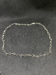 Vintage 925 silver long chain 34” German jewelry