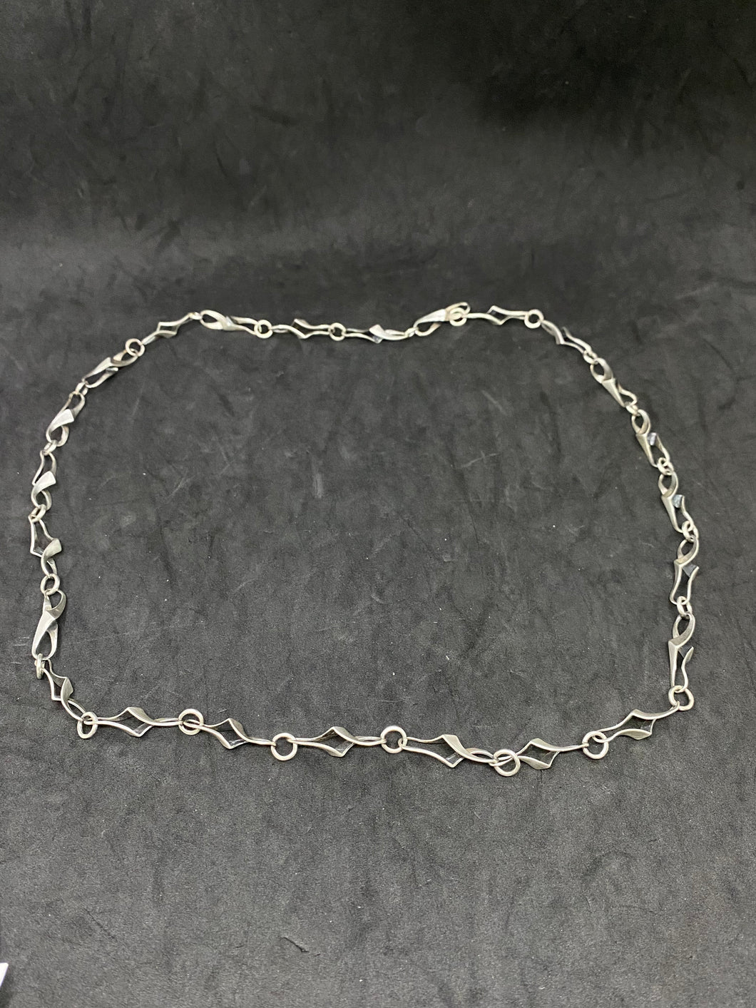 Vintage 925 silver long chain 34” German jewelry