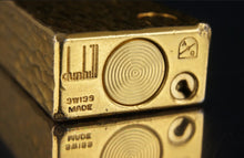 Load image into Gallery viewer, Dunhill Lighter Swiss Made (A/D) - 1986 - Gold plated Excellent working condition.(SKU-633)