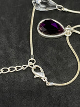 Load image into Gallery viewer, Vintage Silvertone Chain with Dual stones. Germany.