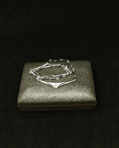 Vintage solid 835 Germany silver collie 9 grams 16” (SKU #413)