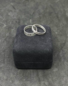 Vintage Two Germany Sterling Silver Band Ring (925-835)- Size (6.0 and 6.5 US)