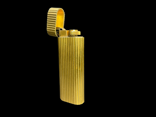 Cartier Paris / plaqué or G 20U / Serial number: 92655 T / Swiss made Gold Plated Lighter. SKU-6