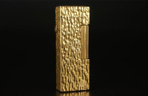 Dunhill Lighter Swiss Made (A/D) - 1986 - Gold plated Excellent working condition.(SKU-633)