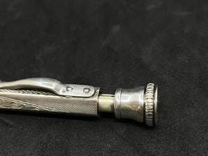 Vintage Art Deco 925 Silver Press Working Mechanical Pencil. (SKU-527)