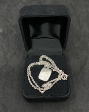 Load image into Gallery viewer, Vintage Sterling Silver Chain with Small Silver Pendant. Germany