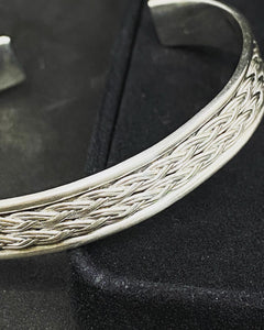 Antique 925 Silver Bracelet, Handcrafted Silver Pangal 1920s Edwardian Style European Jewelry, Unique Gift Idea, Hallmarked Silver