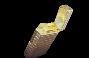 S.T. Dupont lighter - line 1 Silver Plated- Reference # 08HF85 (5.7cm) (SKU-578)