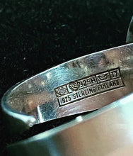 Load image into Gallery viewer, Vintage Modernist Erik Granit &amp; Co Design Finland Sterling Silver Ring Signed