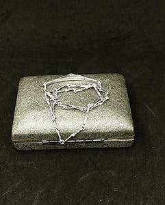 Vintage solid 835 Germany silver collie 9 grams 16” (SKU #413)