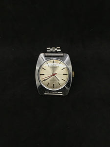 LUGANO SWISS MADE CROSSHAIR HAND WINDING VINTAGE RED-POINTER GENT WATCH + JUBILÉ STRAP(SKU-601)