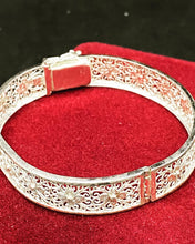 Load image into Gallery viewer, Antique 835 Silver Bracelet, Handcrafted Silver Filigree 1920s Edwardian Style European Jewelry, Unique Gift Idea, Hallmarked Silver