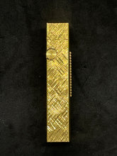 Load image into Gallery viewer, Dunhill Lighter RE24153 Patented- 1973 - Gold plated Excellent working condition.(SKU-568)