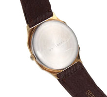 Load image into Gallery viewer, REGENT FORMATIC GENTLEMAN GOLD DATE WATCH + UNWORN LEATHER STRAP SERVICE NEW. (SKU-596)
