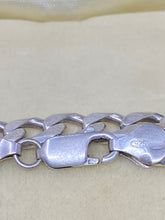 Load image into Gallery viewer, 8&quot; Solid 925 Sterling Silver 06 mm wide Curb Link Chain Bracelet Men&#39;s Sterling Silver