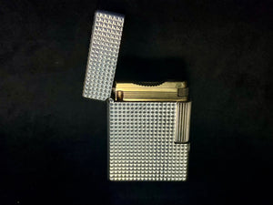S.T. Dupont lighter - line 1 Silver Plated- Reference # F4JU44 (4.7cm) (SKU-712)