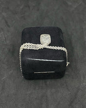 Load image into Gallery viewer, Vintage Sterling Silver Chain with Small Silver Pendant. Germany