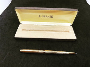 Parker Ballpoint Pen Gold Plated With Engraving “René” in Original case.