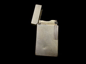 S.T. Dupont lighter - line 1 Short Silver Plated- Reference # 29CA67 (5.7cm) (SKU-683)