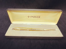 Load image into Gallery viewer, Parker Ballpoint Pen Gold Plated With Engraving “René” in Original case.