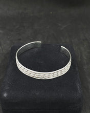 Load image into Gallery viewer, Antique 925 Silver Bracelet, Handcrafted Silver Pangal 1920s Edwardian Style European Jewelry, Unique Gift Idea, Hallmarked Silver