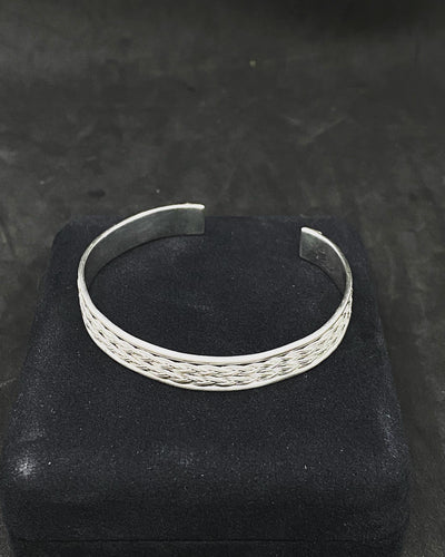 Antique 925 Silver Bracelet, Handcrafted Silver Pangal 1920s Edwardian Style European Jewelry, Unique Gift Idea, Hallmarked Silver