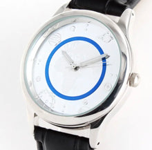 Load image into Gallery viewer, UNIVERSE MILKY WAY ASTRONAUT BLUE-RIM WORLDMAP PRECISE QUARTZ MEN&#39;S WATCH-NEW. (SKU-600)