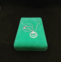 Load image into Gallery viewer, LBVYR Silvertoned with Crystals stones Necklace &amp; Earrings Set