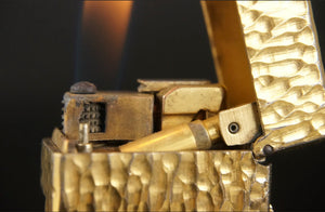 Dunhill Lighter Swiss Made (A/D) - 1986 - Gold plated Excellent working condition.(SKU-633)
