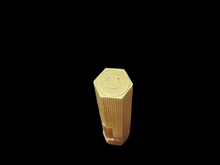 Load image into Gallery viewer, CELINE lighter original vintage 1970 gold plated with texture exagonal shape size 3.1 x 0.8x 0.4 in. Ref # 10028785 .(SKU-578)
