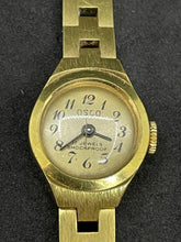Load image into Gallery viewer, Vintage Osco Women&#39;s 17 Jewels Shockproof gold tone  Strap  (SKU-603)