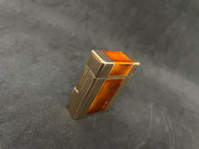 Load image into Gallery viewer, S.T. Dupont lighter - orange caray lacquer - chinese characters box and papers.Reference #3226Y . (SKU-575)