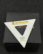 Load image into Gallery viewer, Stylish Rosenthal Porcelain Brooch- Modernist Design Barbara Brenner Sign.