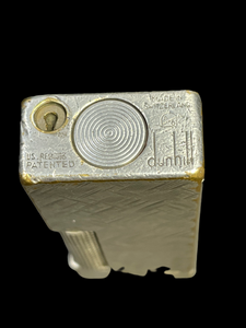Dunhill Lighter RE24163 Patented- 1968- Silver plated Fair working condition.(SKU-661)
