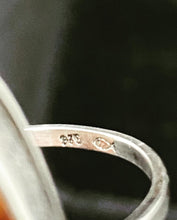 Load image into Gallery viewer, Vintage Sleek Orange Jade Sterling Silver 835 Band Ring - Size 7.0