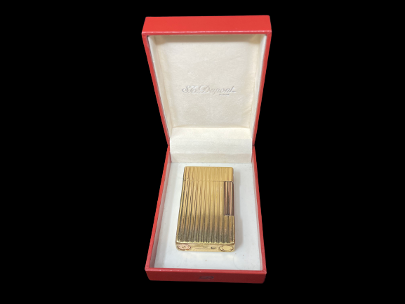 S.T. Dupont lighter - line 2 Gold Plated- Reference #83E8H24 . (SKU-576)