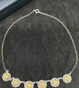 Vintage Silver 835 Necklace, Pendant, Earrings and Ring Set Germany silver antique 54 grams (SKU #415)
