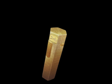 Load image into Gallery viewer, CELINE lighter original vintage 1970 gold plated with texture exagonal shape size 3.1 x 0.8x 0.4 in. Ref # 10028785 .(SKU-578)