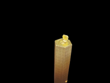 Load image into Gallery viewer, CELINE lighter original vintage 1970 gold plated with texture exagonal shape size 3.1 x 0.8x 0.4 in. Ref # 10028785 .(SKU-578)