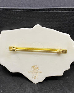 Porcelain Brooch Made by Hutschenreuther (ART) Germany. 1980’s