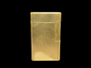 S.T. Dupont lighter - line 1 Gold Plated- Reference # 474CF (5.7cm) (SKU-657)