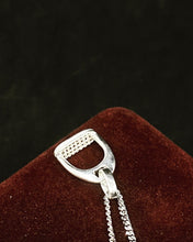 Load image into Gallery viewer, Vintage Sterling Silver 835 Chain with Small sterling Silver Pendant. Germany