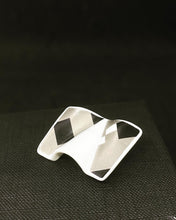 Load image into Gallery viewer, Stylish Rosenthal Porcelain Brooch - Modernist Design Johan Van Loon Sign.