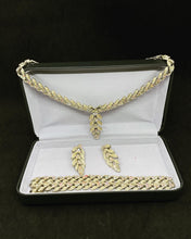 Load image into Gallery viewer, Rare Coro Jewelcraft set Gold-plated - Bracele, Earrings, Necklac Total weight: 120 g (SKU #414)