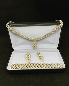 Rare Coro Jewelcraft set Gold-plated - Bracele, Earrings, Necklac Total weight: 120 g (SKU #414)